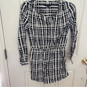 Womens Banana Republic Tunic Shirt Dress Size 2 Long Sleeve EUC